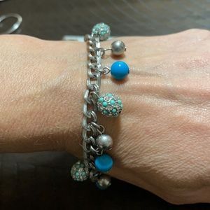 Lia Sophia Turquoise and silver bracelet